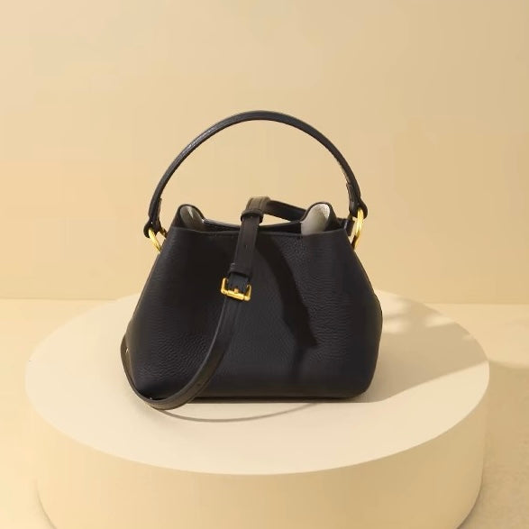 Full-Grain Leather bag | Red tea