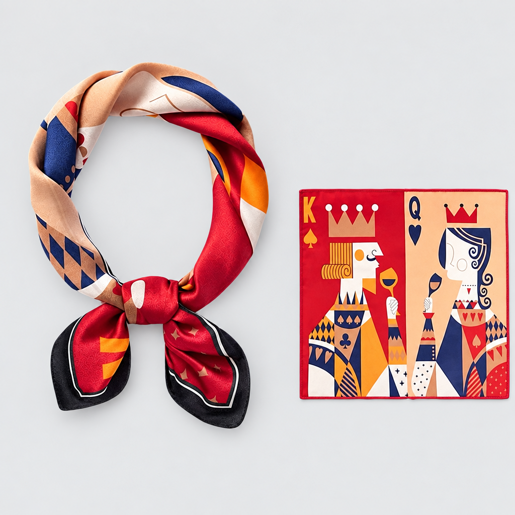 King and Queen | Silk scarf