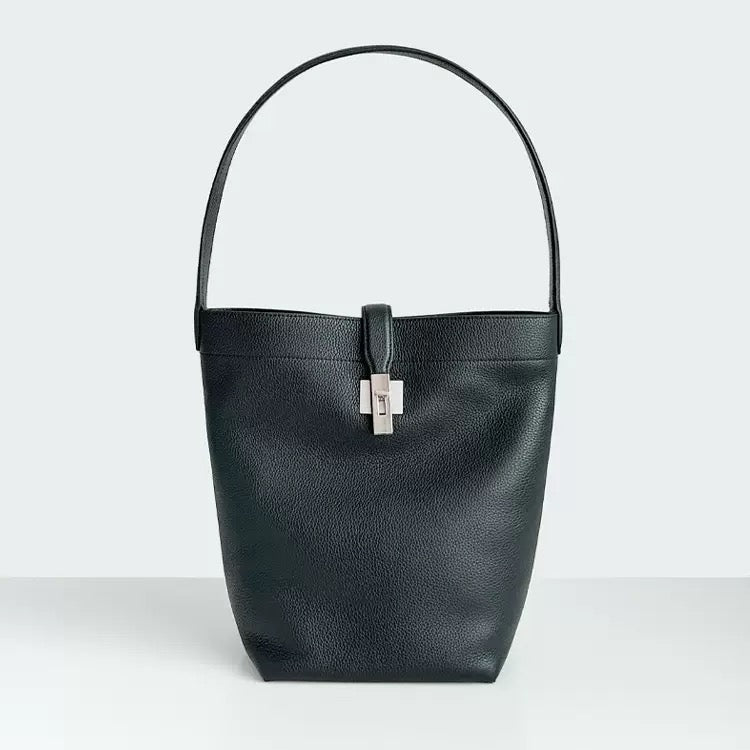 Full-Grain Leather Bag | Noir