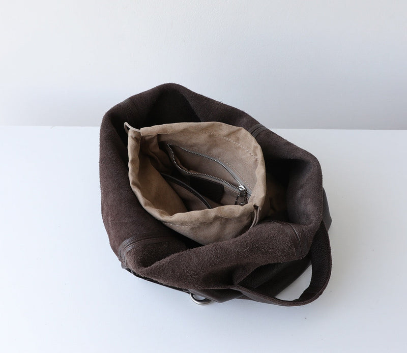 Full-Grain Lamb Leather Bag | Luna Ring
