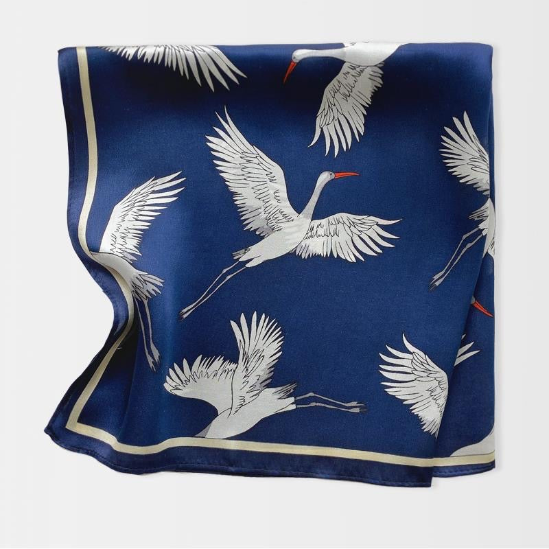 Silk scarf | Crane