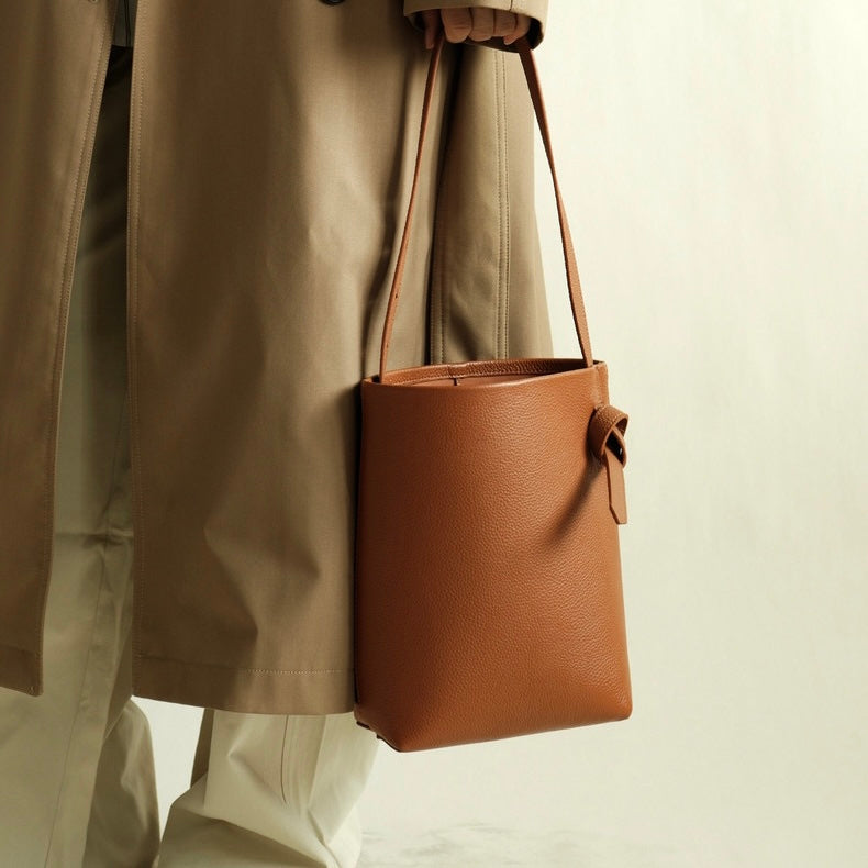 Full-Grain Leather bag | bucket handbag | Ego