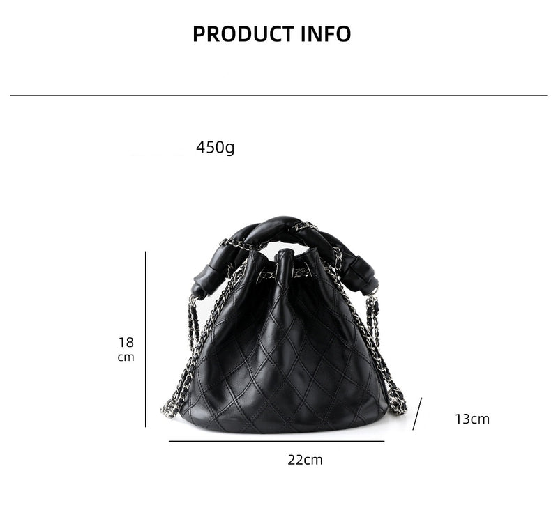 Top grain leather bag | Chain bag 3#