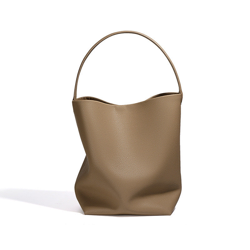 Full-Grain Leather bag | bucket handbag