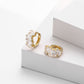 925 sterling silver earrings | 18K gold plated | Astral