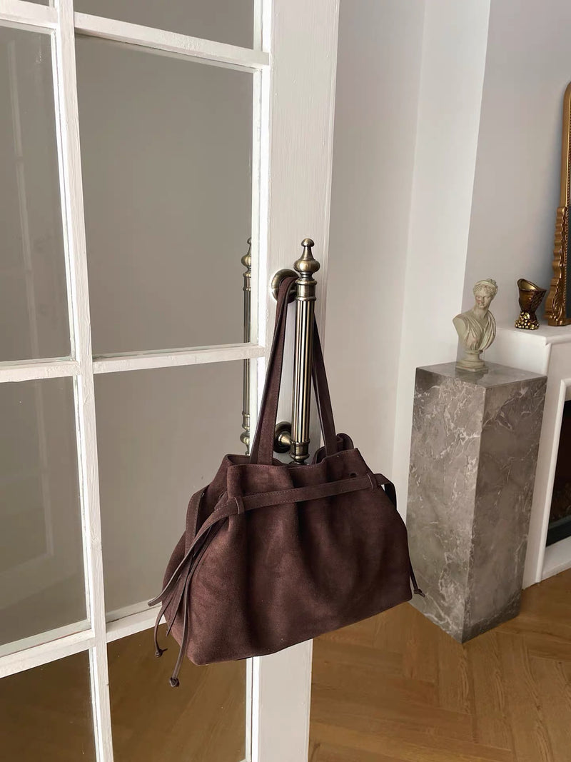 Designer Series | Full-grain leather | Terra Suede Bag