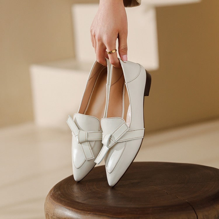 Leather shoes | Butterfly orchid