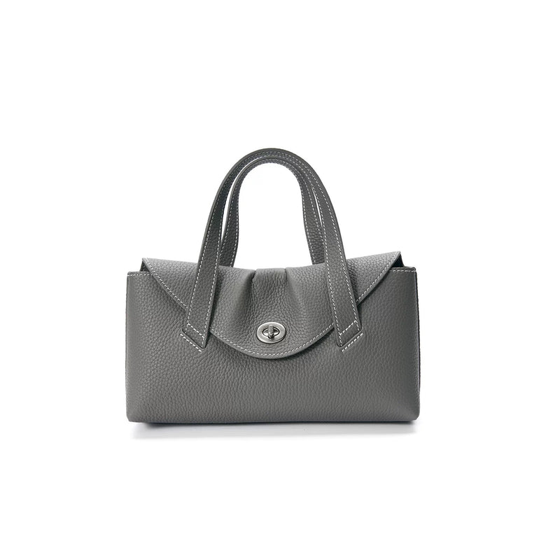Full-Grain Leather Bag |  Togo Leather  | Crafted Carry