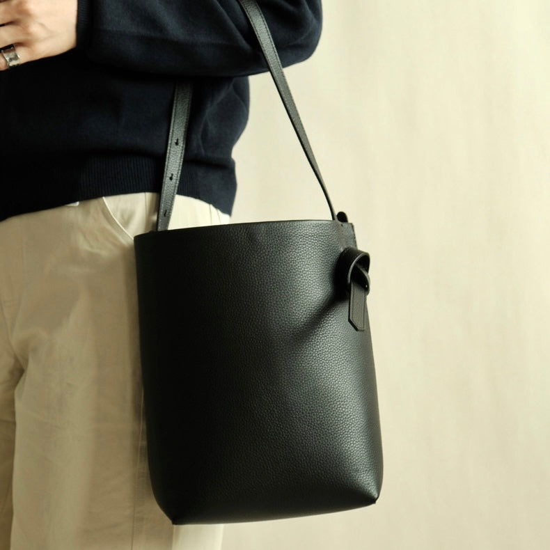 Full-Grain Leather bag | bucket handbag | Ego