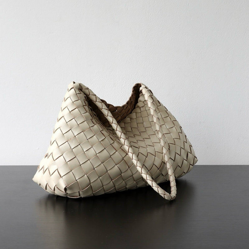 Full-grain leather bag | Woven bag | Sunlight