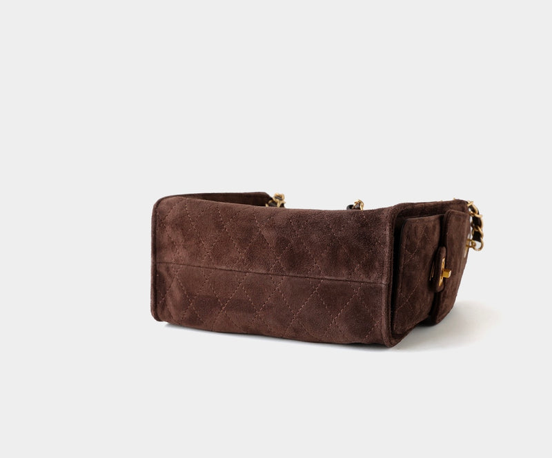 Premium Lambskin Leather Chain Shoulder Mini bag | Aurora