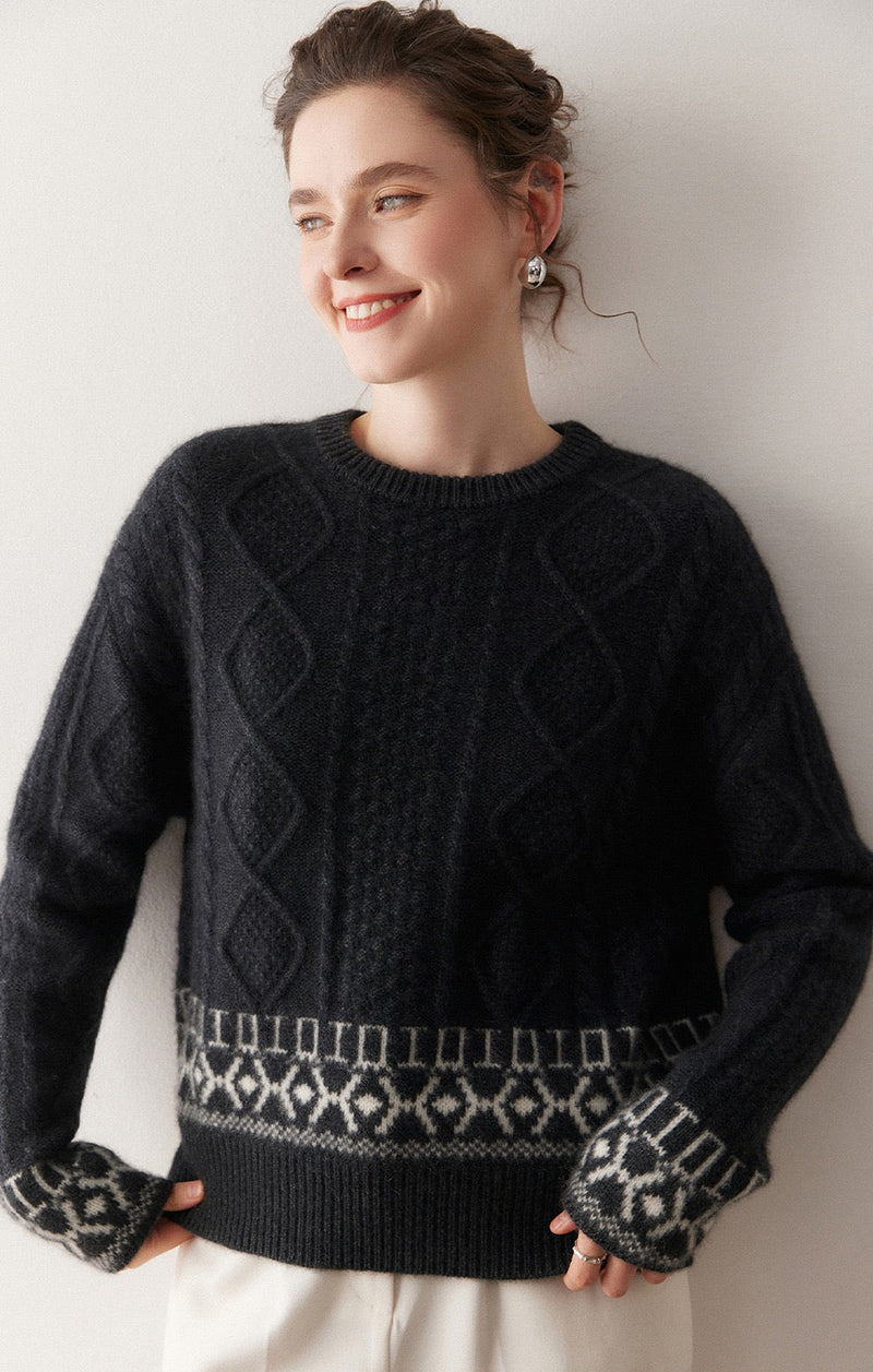 Cable-Knit Cashmere Sweater | Clara