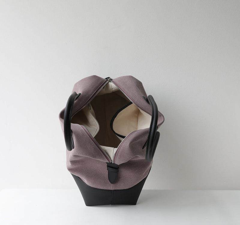 Canvas and Full-grain leather Tote |  Open Road