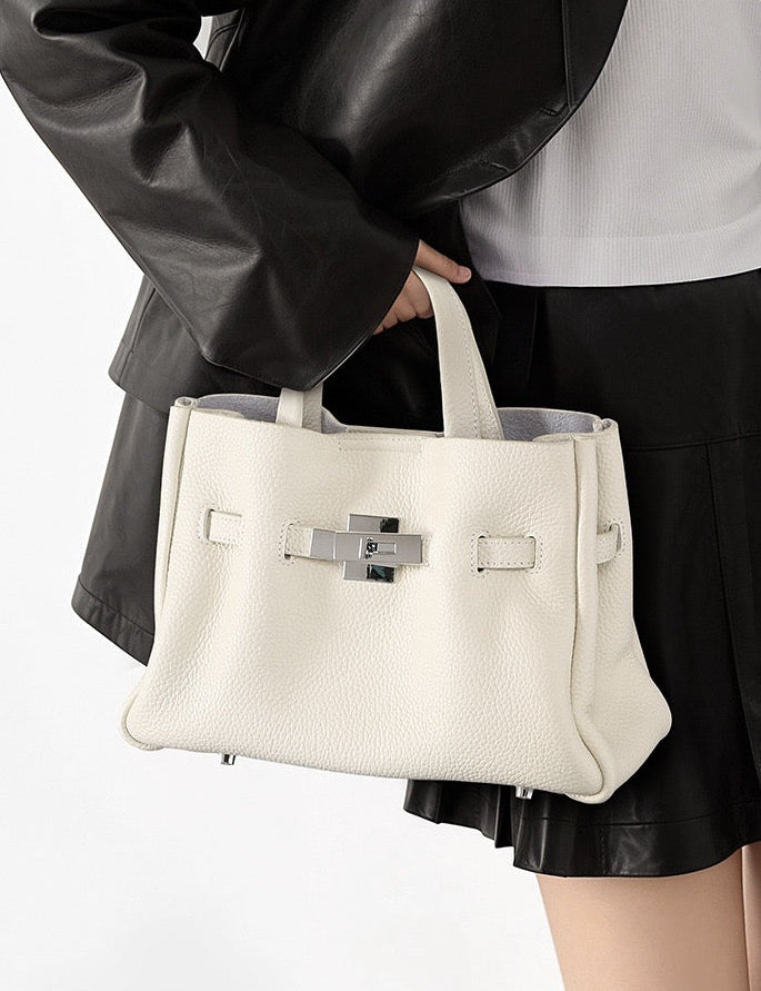 Full-Grain Leather Bag | Clouds