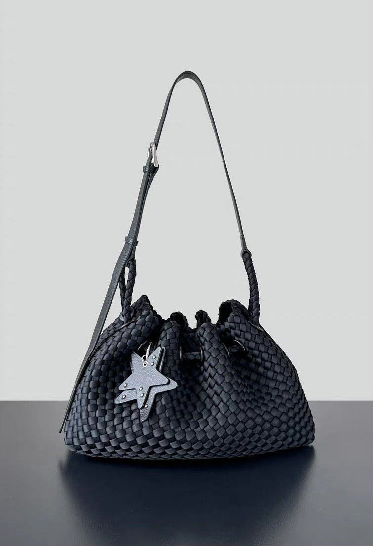 Full-Grain Leather and Satin-Finish Woven Nylon | Hira Air Bag