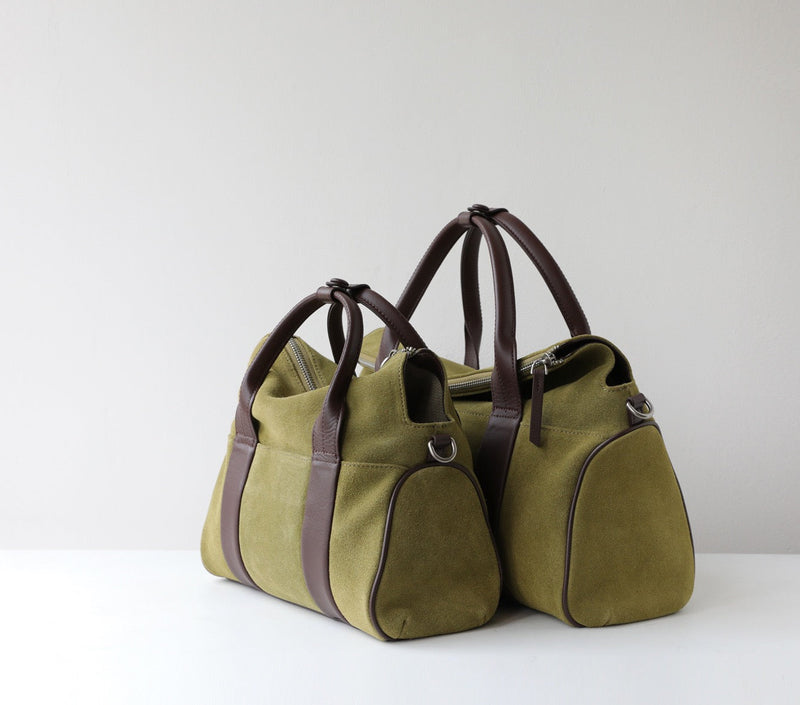 The Sawyer｜Suede bag  | Full-Grain Leather Bag