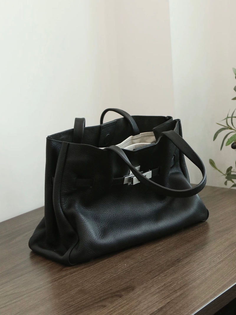 Full-Grain Leather Bag | Clouds