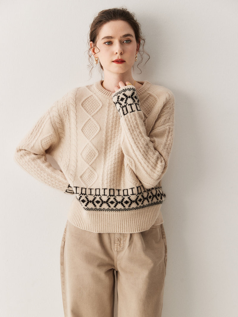 Cable-Knit Cashmere Sweater | Clara