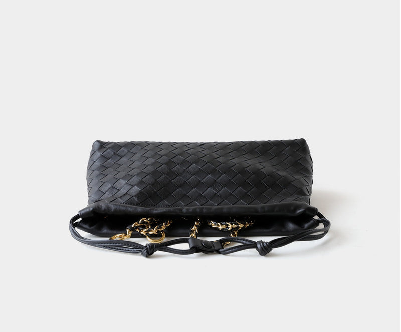 Full-Grain Leather & Lambskin Bag |  Chain bag | Woven bag  | Liora