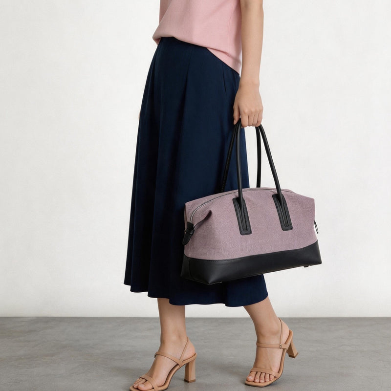 Canvas and Full-grain leather Tote |  Open Road