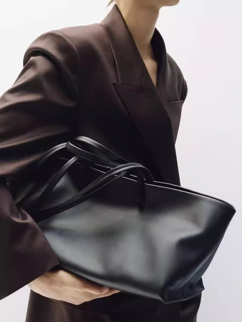 Leather Tote Bag |  Full-Grain Cowhide Work Bag | Lighting