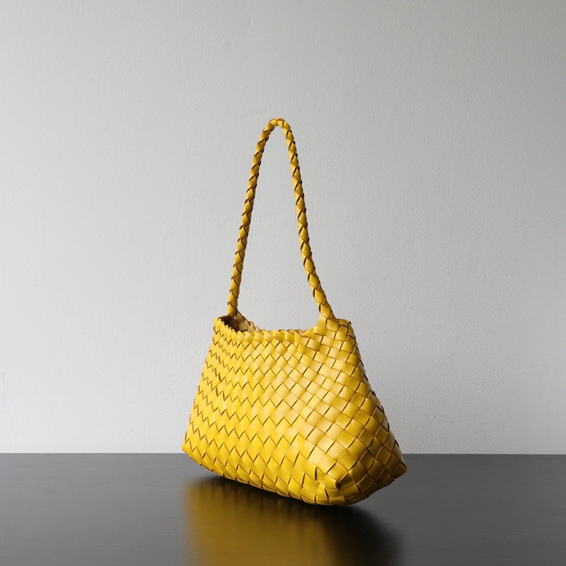 Full-grain leather bag | Woven bag | Sunlight