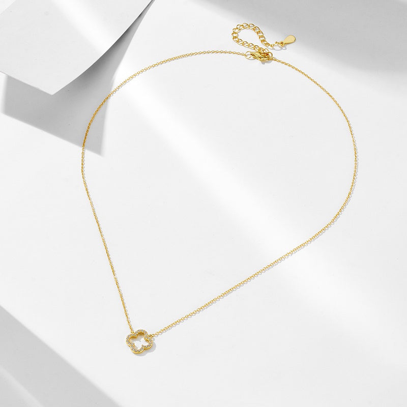 925 sterling silver necklace | 18K gold plated | Lucky life