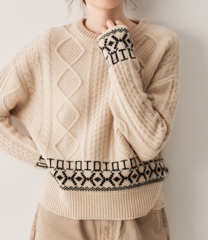 Cable-Knit Cashmere Sweater | Clara