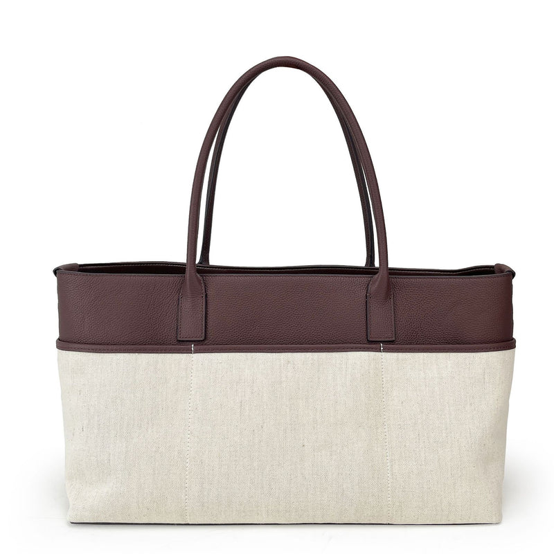 Full-Grain Leather and Canvas Bag | Maxi Carryall