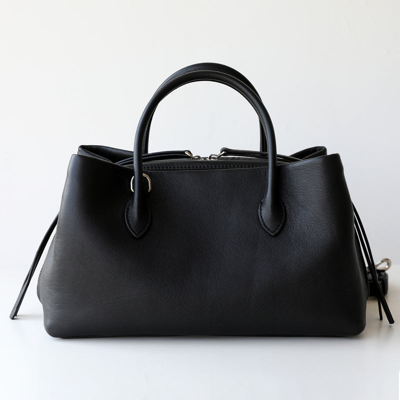 Full-Grain Leather bag | All black