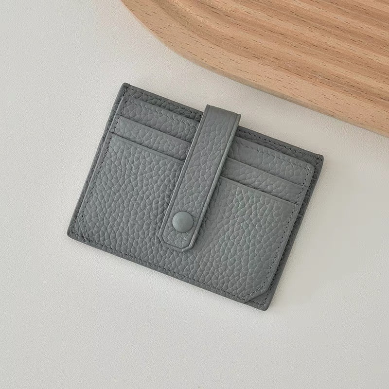 Genuine leather card pocket | rainbow