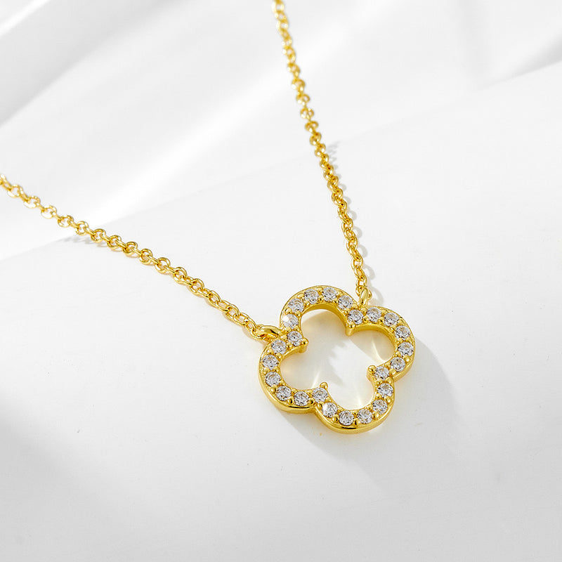 925 sterling silver necklace | 18K gold plated | Lucky life