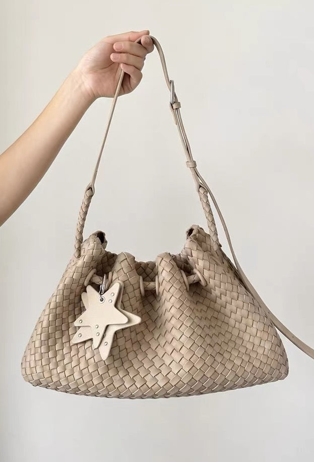 Full-Grain Leather and Satin-Finish Woven Nylon | Hira Air Bag