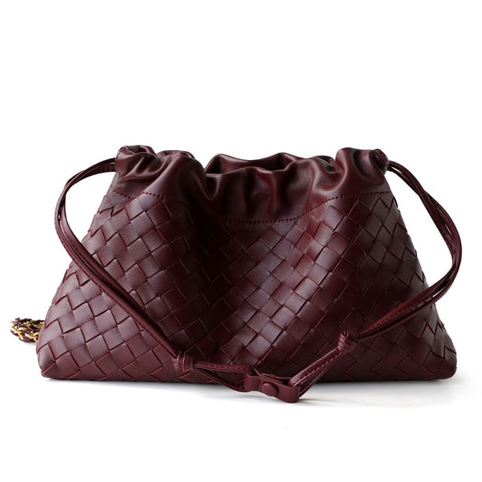 Full-Grain Leather & Lambskin Bag |  Chain bag | Woven bag  | Liora