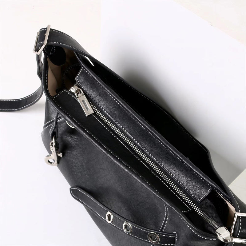 Top-Grain Leather Bag | Hobo 3#