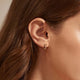 925 sterling silver earrings | 18K gold plated | Joint