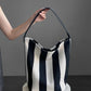 Zebra print bucket bag