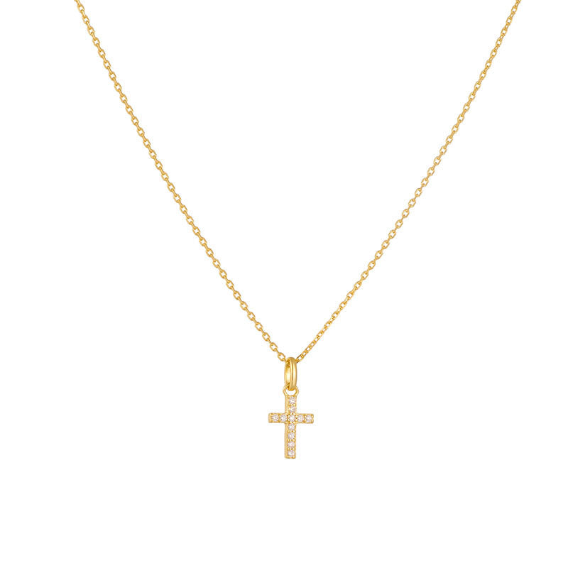 925 sterling silver necklace | 18K gold plated | Faith