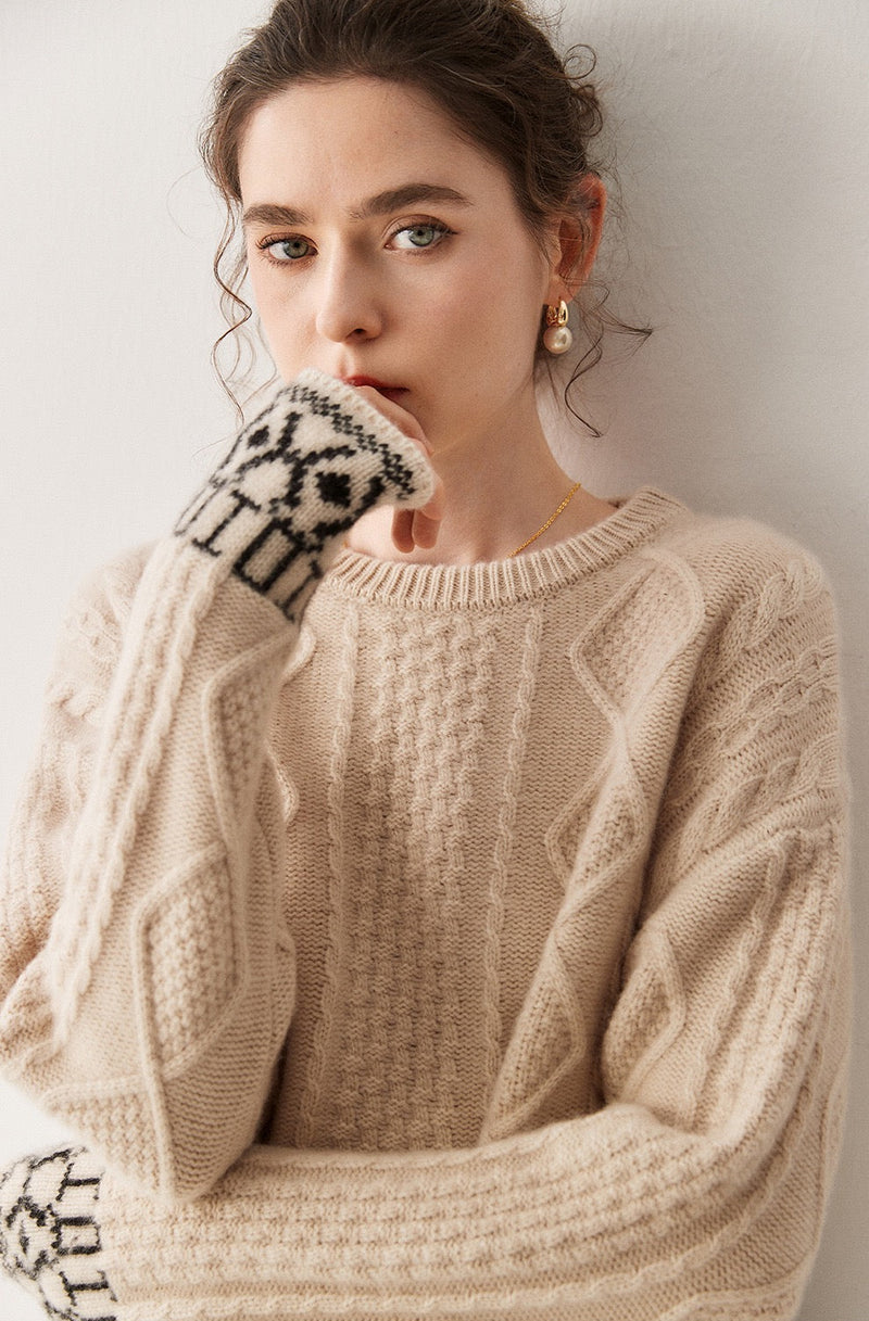 Cable-Knit Cashmere Sweater | Clara