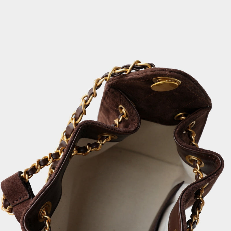 Suede Lambskin Chain Bag | Solea