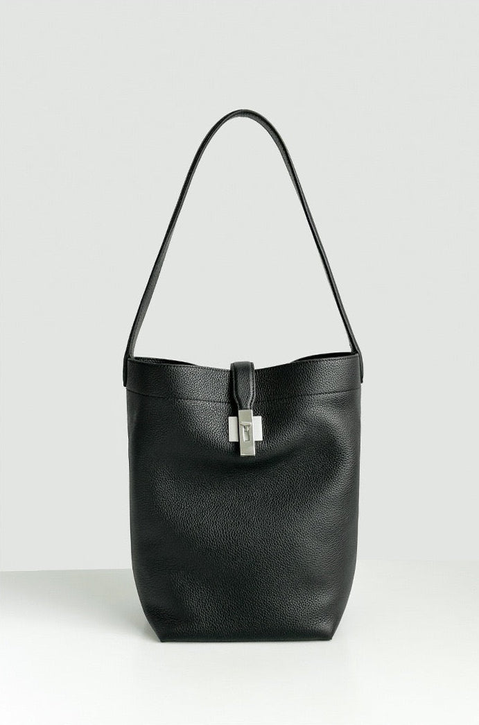 Full-Grain Leather Bag | Noir
