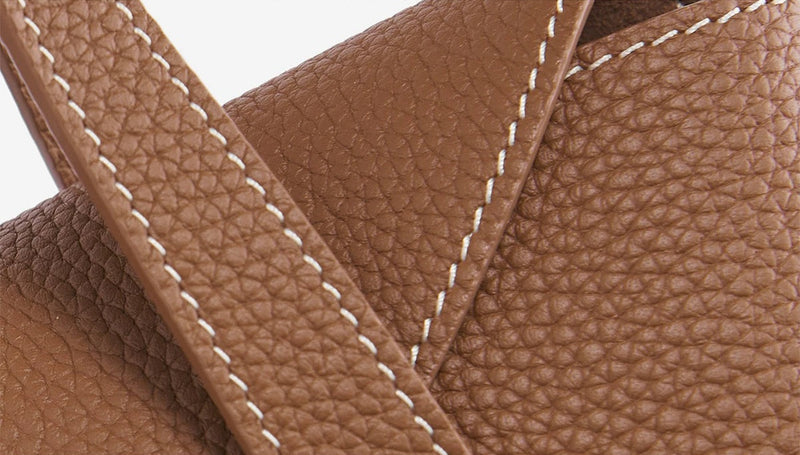 Full-Grain Leather Bag |  Togo Leather  | Crafted Carry