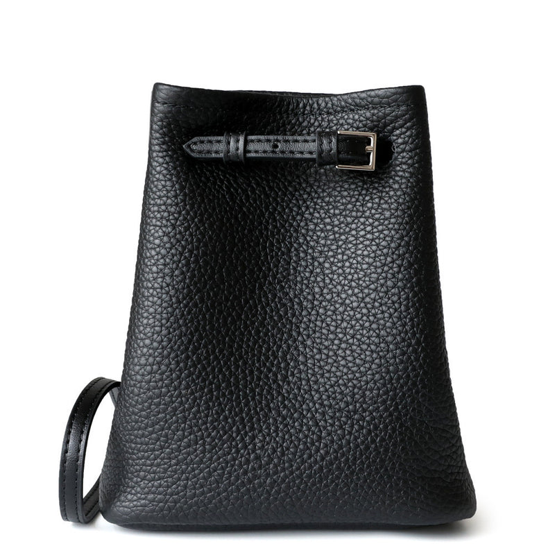 Full-Grain Leather mini bag | Mini bucket