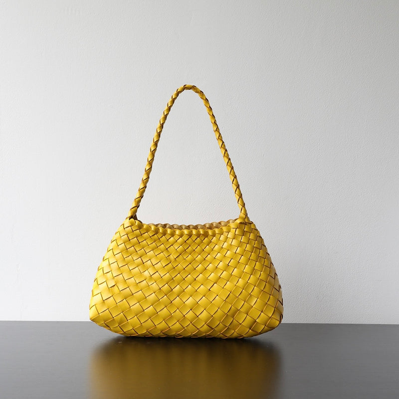 Full-grain leather bag | Woven bag | Sunlight