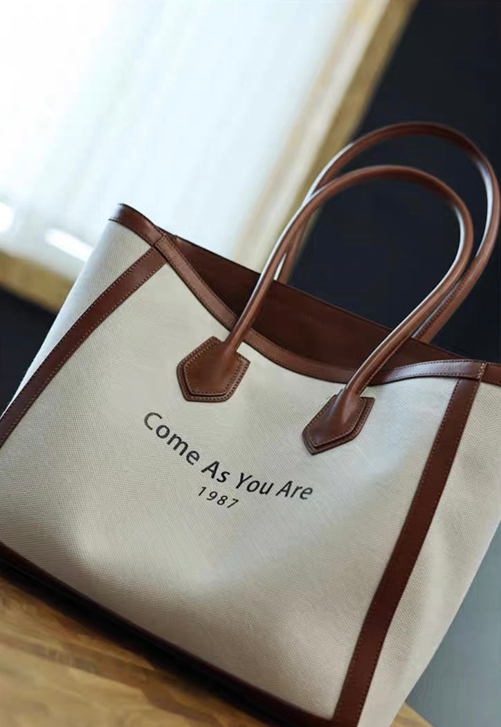 Nappa cowhide leather with Canvas Bag | Memory 1#