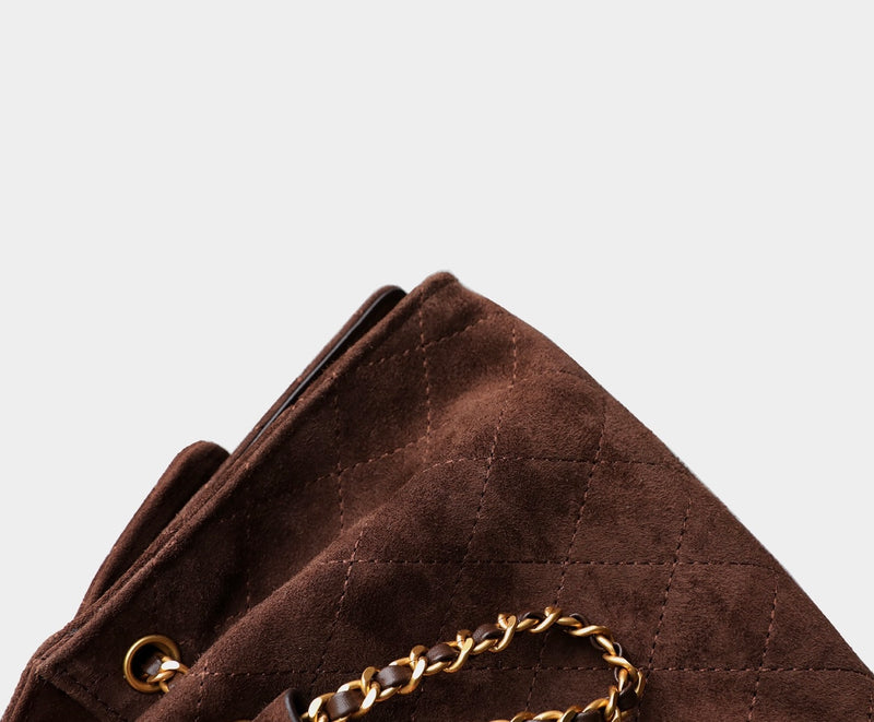 Premium Lambskin Leather Chain Shoulder Mini bag | Aurora