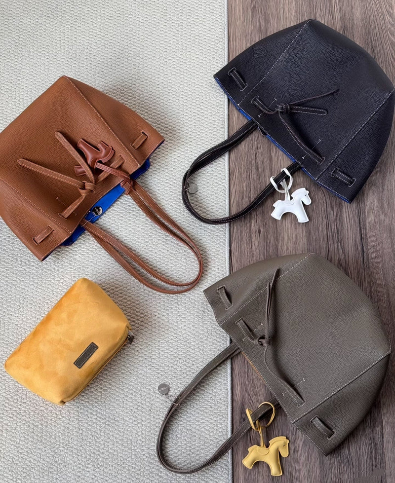 Full-grain leather bag | The tote