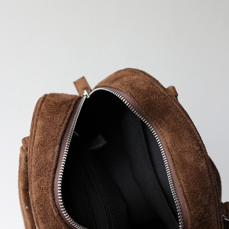 Nubuck Leather Bag | Luna Shell