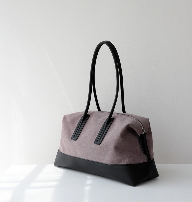 Canvas and Full-grain leather Tote |  Open Road