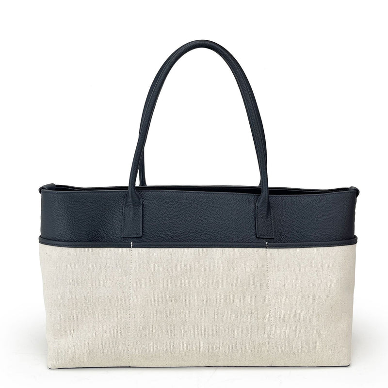 Full-Grain Leather and Canvas Bag | Maxi Carryall